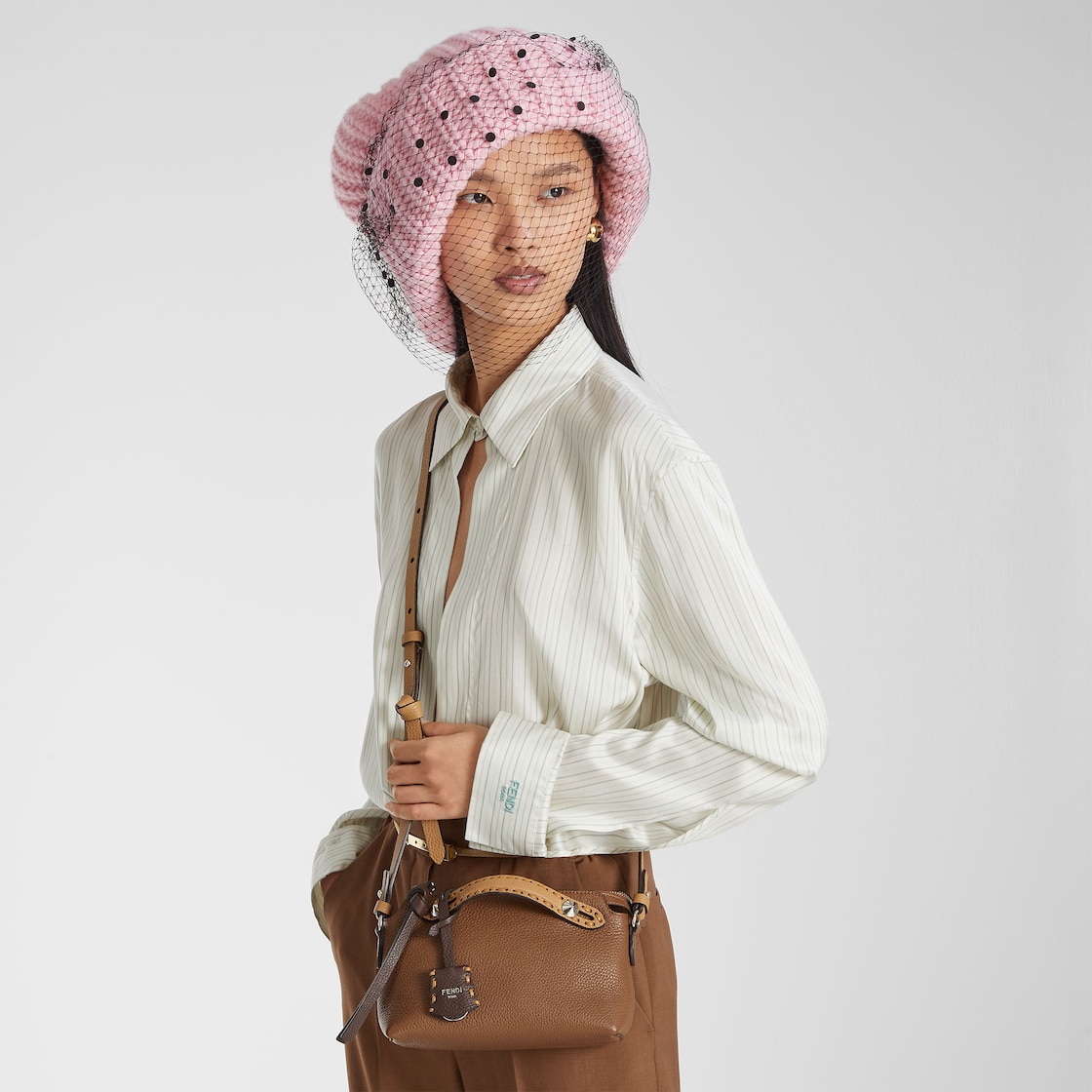 FENDI By The Way Selleria Mini Multicolor Selleria mini-bag with 156 hand-sewn topstitches - Image 2